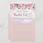 バケツリスト1年生ガールベビーシャワー (正面/裏面)