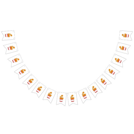 バケツ付きフライドチキン バンティングフラッグ (全)