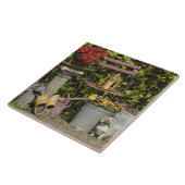 バケツ、くつ、花、ザーンス·シャンズ。 タイル (側面)