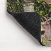 バケツ、くつ、花、ザーンス·シャンズ。 マウスパッド (コーナー)