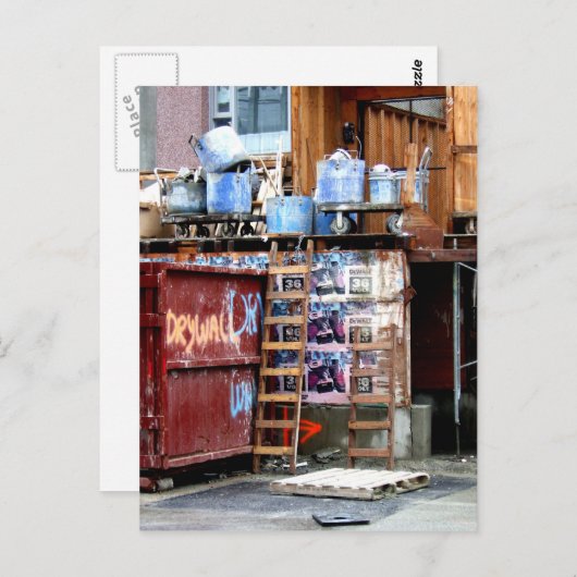 バケツ ポストカード (正面/裏面)