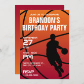 バケボールモダン誕生日 招待状 (正面/裏面)