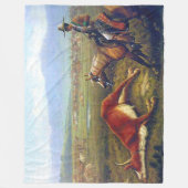 バケロC 1830旧西カウボーイ フリースブランケット (正面)