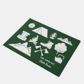 バケーカスタムションキャビンキャンピングコラージュキャンパーズ ドアマット (アングル)