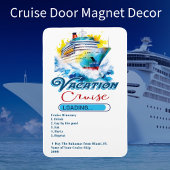 バケーションおもしろいロードクルーズ船のドア マグネット