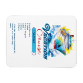 バケーションおもしろいロードクルーズ船のドア マグネット (横)