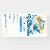 バケーションおもしろいロードクルーズ船のドア 横断幕 (横)