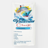 バケーションおもしろいロードクルーズ船のドア 横断幕 (縦)