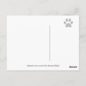 バケーションアイランドイエローラブラドールハガキ ポストカード (裏面)