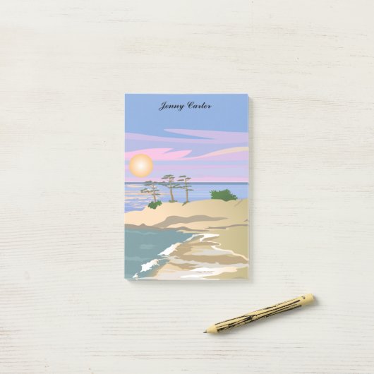 バケーションアイランドパーソナライズされた1 ポストイット (デスク上)