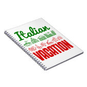 バケーションイタリアンイタリア旅行お土産 ノートブック (右側)
