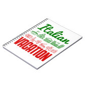 バケーションイタリアンイタリア旅行お土産 ノートブック (左側)