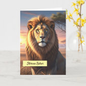 バケーションカードアフリカンサファリ カード (黄色い花)