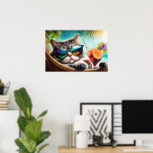 バケーションキャット ポスター (ホームオフィス)