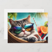 バケーションキャット ポストカード (正面/裏面)