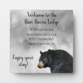 バケーションキャビンベアーロッジホームWIFI情報 フォトプラーク (正面)