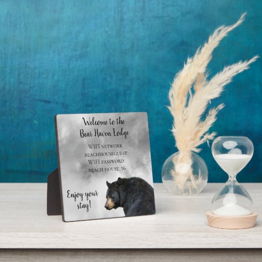 バケーションキャビンベアーロッジホームWIFI情報 フォトプラーク (インサイチュ)