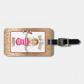 バケーションクおもしろいルーズガールズトリップウィークエンドスパークル ラゲッジタグ (正面横)