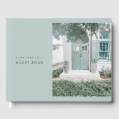 バケーションシンプルレンタルエレガントセージグリーンフォト ゲストブック (正面)