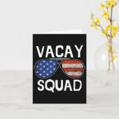 バケーションスクワッド夏の休暇家族友達旅行マ カード (黄色い花)