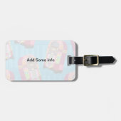 バケーションズロックおもしろいジュークボックスフィティしゃれているーズ ラゲッジタグ (正面横)
