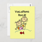 バケーションズロックTシャツとギフト ポストカード (正面/裏面)
