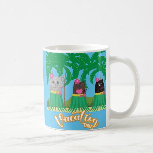 バケーションタイム招待状コーヒーマグ コーヒーマグカップ (右)