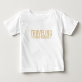 バケーションタイム、夏の旅行休暇 ベビーTシャツ