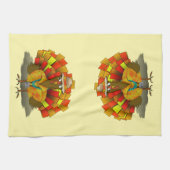 バケーションターキーサンクスギビング キッチンタオル (横)