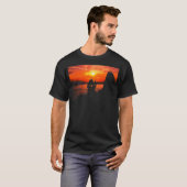 バケーショントラベラーファンまたは旅行愛好者 Tシャツ (正面フル)