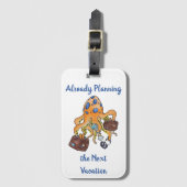 バケーショントラベルビーチハンドドロッドタコ ラゲッジタグ (正面縦)