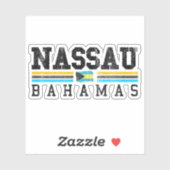 バケーションナッソーバハマ国旗のシールクルーズ シール (シート)