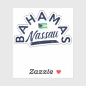 バケーションナッソーバハマ国旗のシールクルーズ シール (シート)