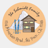 バケーションハウスドードルファミリー封筒用シール ラウンドシール (正面)