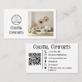 バケーションハウスモダンレンタルカスタム| QRコード 名刺 (正面/裏面)