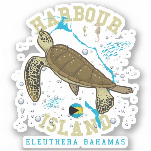 バケーションハーバーアイランドバハマステッカークルーズ シール (正面)