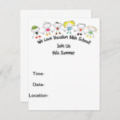 バケーションバイブルスクール 招待状 (正面/裏面)