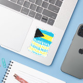 バケーションバハマ国旗のステッカークルーズバハマ シール (ノートパソコンとiPhone)