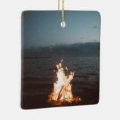 バケーションパーソナライズされた、家族休暇カスタムギフト セラミックオーナメント (右)