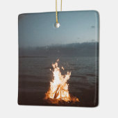 バケーションパーソナライズされた、家族休暇カスタムギフト セラミックオーナメント (左)