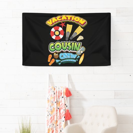 バケーションビーチクルーズバケーションいとこクルーファミリー 横断幕 (インサイチュ)