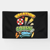 バケーションビーチクルーズバケーションいとこクルーファミリー 横断幕 (横)