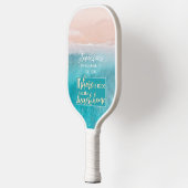 バケーションビーチハウスミニマリストスクリプトファミリー名 ピックルボールラケット (左)