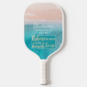 バケーションビーチハウスミニマリストスクリプトファミリー名 ピックルボールラケット (正面)