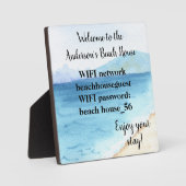 バケーションビーチホームWIFI情報ウォーターカラー フォトプラーク (正面)