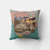 バケーションフォトで自分のお土産を投げピロ クッション (裏面)