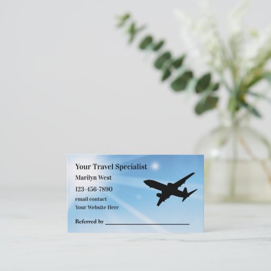 バケーションホリデートラベルスペシャリスト名刺 名刺 (スタンド正面)