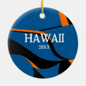 バケーションメモリオーナメント – 写真と場所! セラミックオーナメント (裏面)