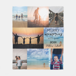 バケーションメモリーズクリスマスプレゼント フリースブランケット