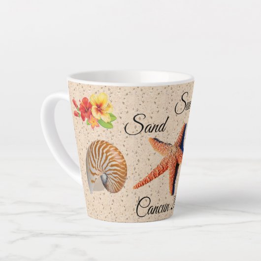 バケーションメモリーズラテカップ カフェラテマグ (左アングル)